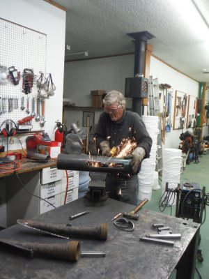 Gary in fabrication shop