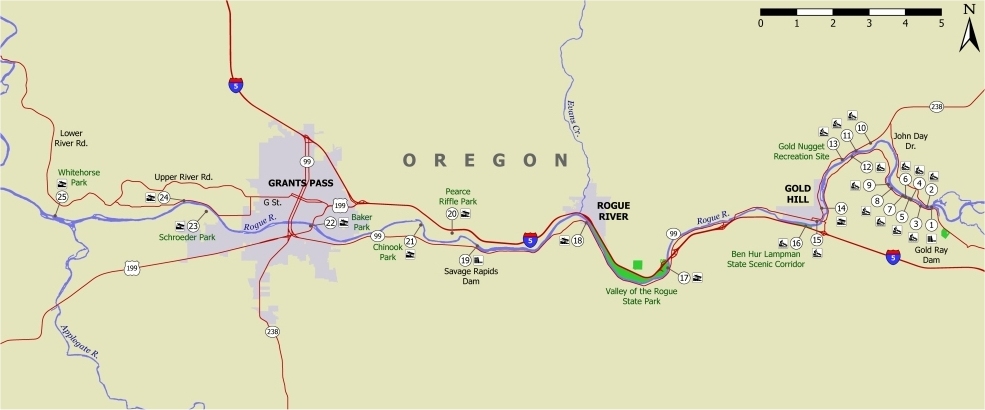 Rogue River Map
