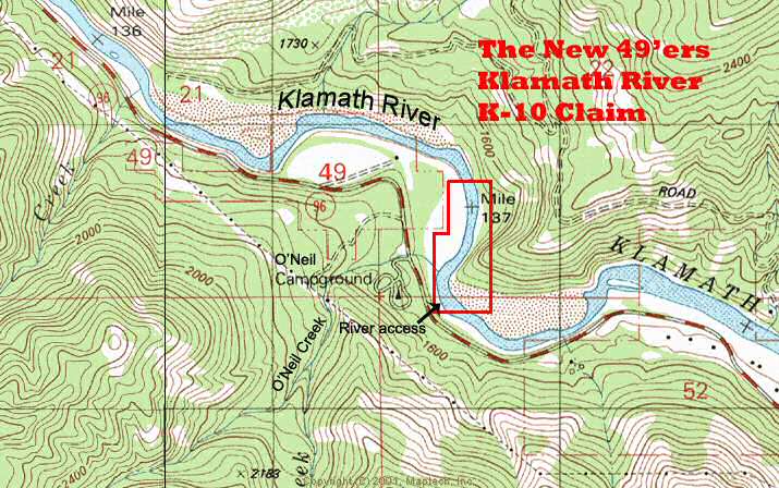K-10 Topographical Map
