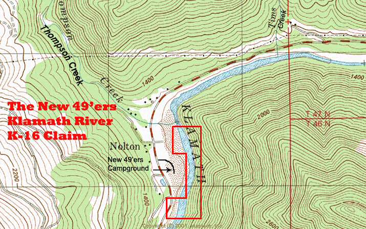 K-16 Topographical Map