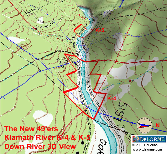 K-5 - Ten Spot Claim - Down River View