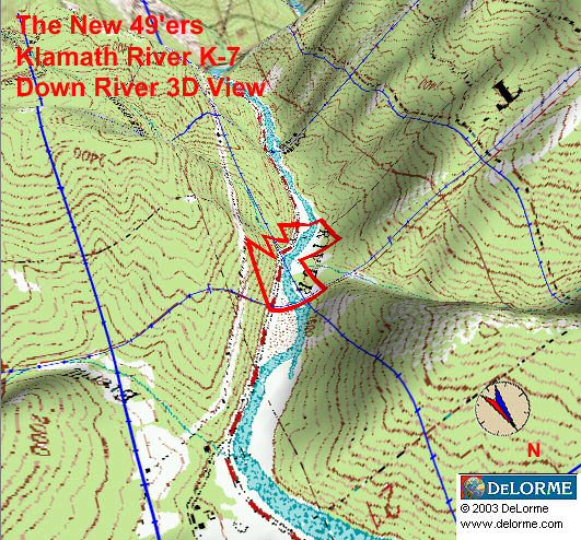 K-7 - Kinsman Creek Claims - Down River View