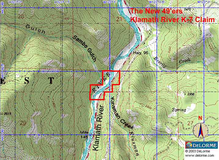 K-7 - Kinsman Creek Claims - Topographical Map