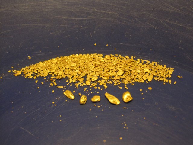 High grade gold sample
