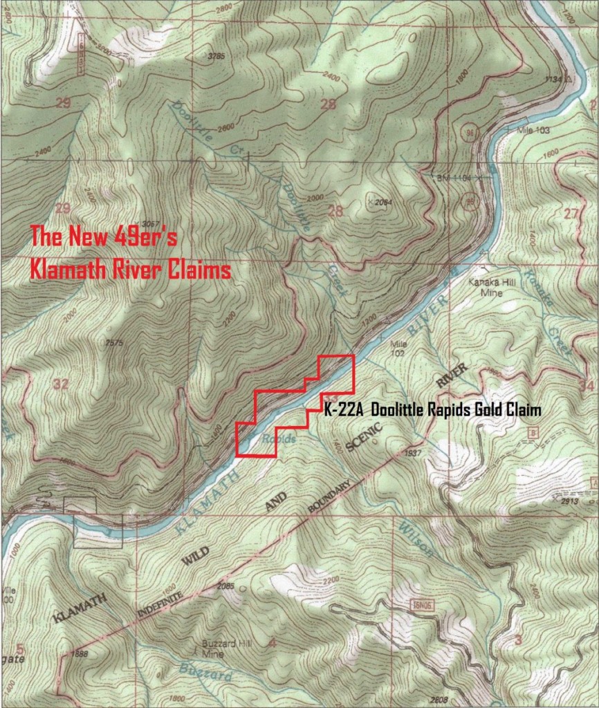 Doolittle Rapids topo
