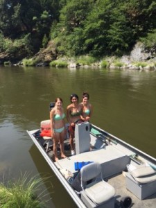 Girls in the boat